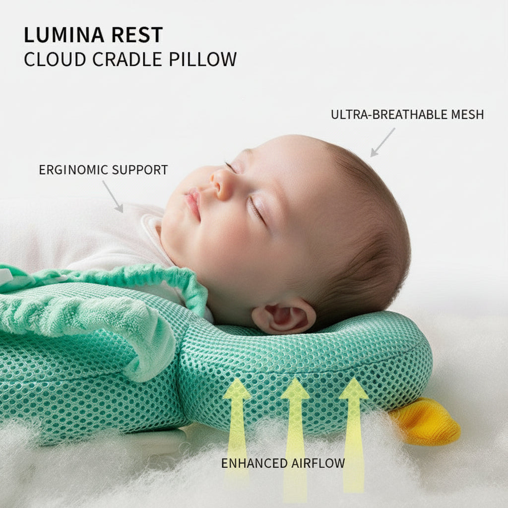 Toddler Breathable Baby Head Pillow