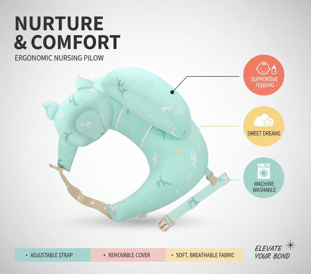 Nursing Pillows Baby Maternity Breastfeeding Multifunction Adjustable Cushion Infant Newborn Feeding Layered Washable Cover