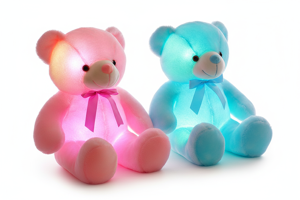 LED Light-Up Teddy Bear Plush